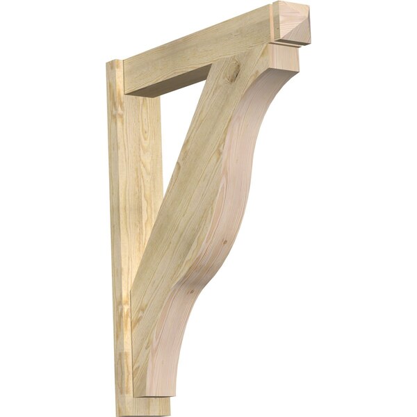 Ekena Millwork Funston Arts & Crafts Rough Sawn Outlooker, Douglas Fir, 6"W x 32"D x 40"H OUT06X32X40FST03RDF - main